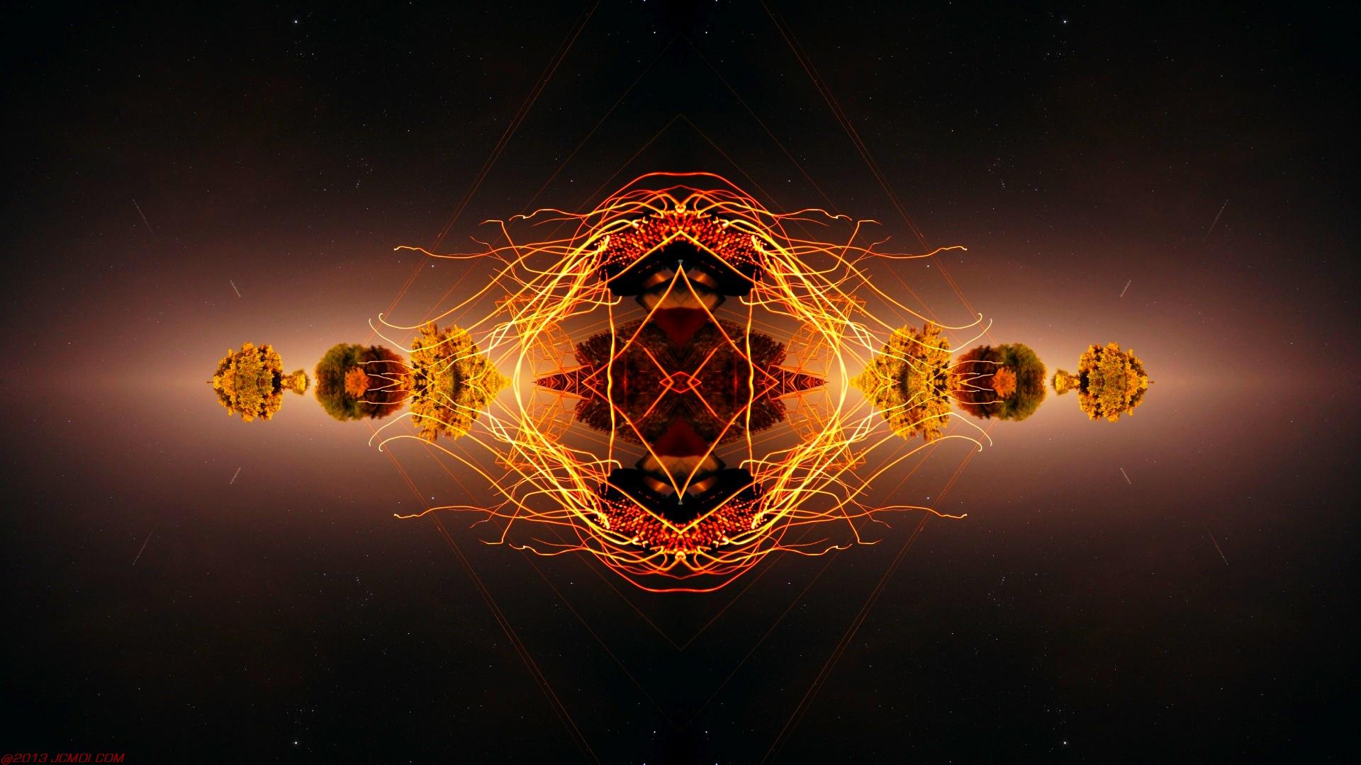 Chimney Sparks Abstract Artwork Timelapse Still Images